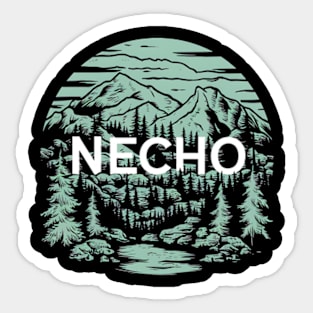 Necho in landscape Sticker
